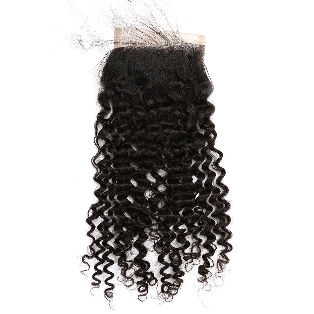 4x4 Silk Base Lace Closure Human Hair with Baby Hair Body Wave Brazilian Virgin Hair Closure Free Part Natural Color Bleached Knots 18 inch