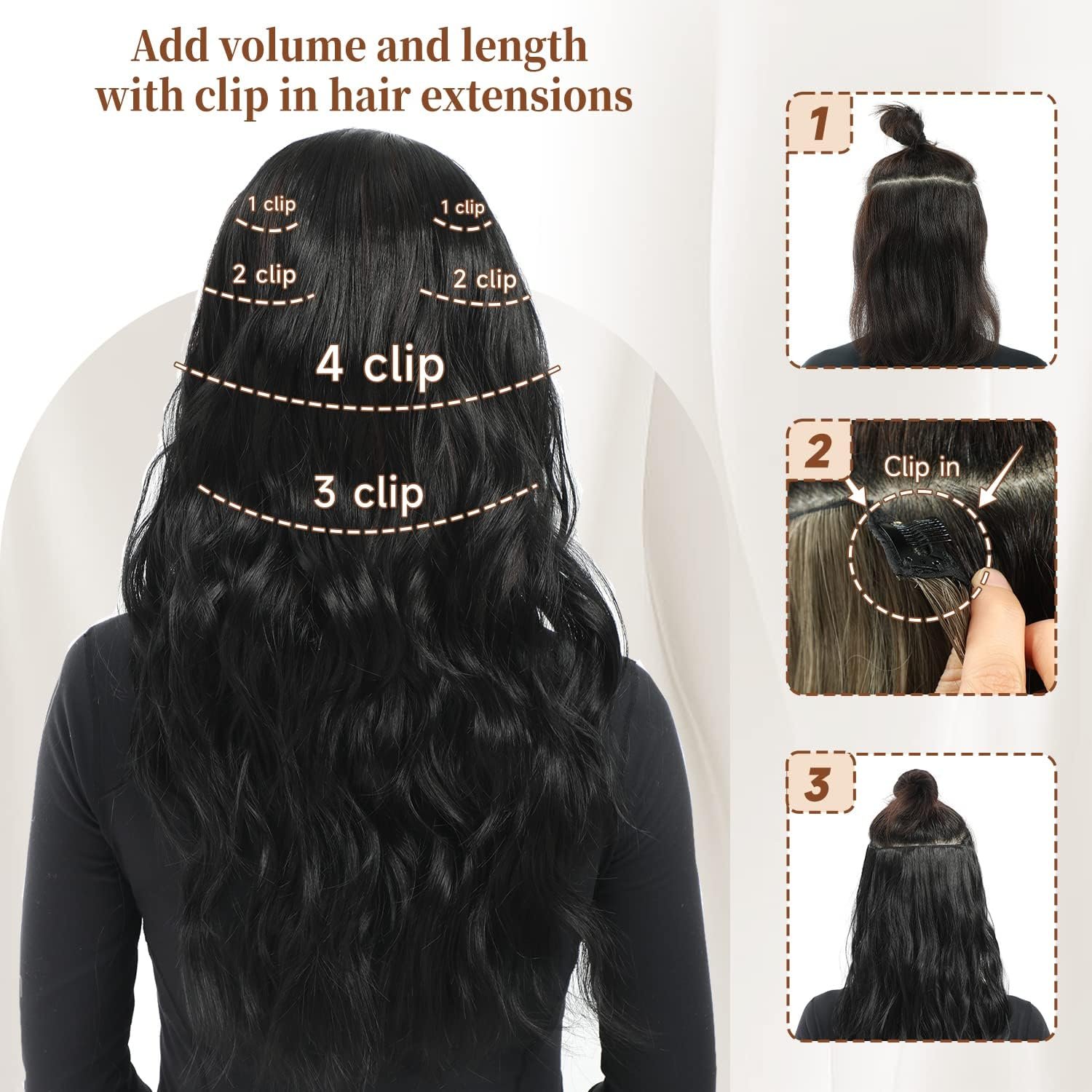 Clip in Black Hair Extensions Review