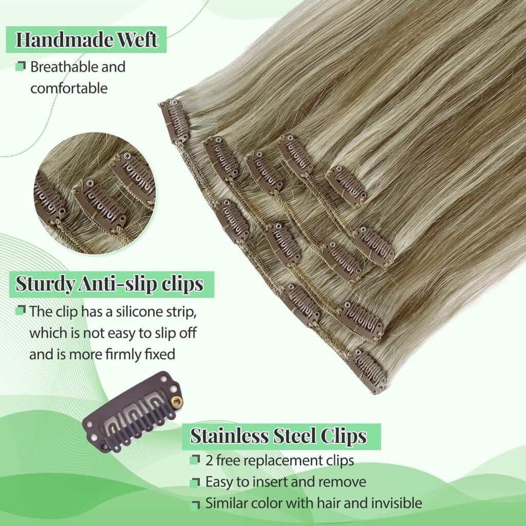 Seamless Clip in Hair Extensions, Ombre Natural Black to Chestnut Brown Hair Extensions Clip in Human Hair Invisible PU Skin Weft Soft Natural Remy Human Hair Extensions Clip ins 70g 5pcs 12 Inch